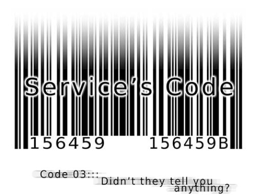 Service’s Code Manga WebComic : Code 003: Didn’t they tell you anything?